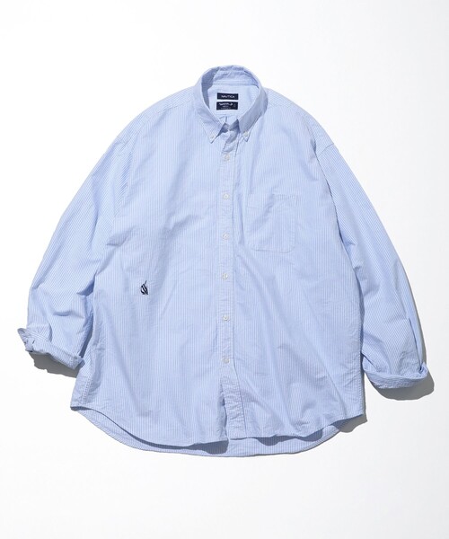 NAUTICA（ノーティカ）の「NAUTICA/ノーティカ Regular Oxford BD Shirt（シャツ/ブラウス・メンズ・その他13/ホワイト/サックスブルー・LARGE/X-LARGE/MEDIUM/XX-LARGE）」の13枚目の写真