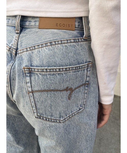 EGOIST(エゴイスト)の「EGワイドデニムパンツ(デニムパンツ・レディース・ホワイト/ライトブルー・SS/S/M)」の19枚目の写真