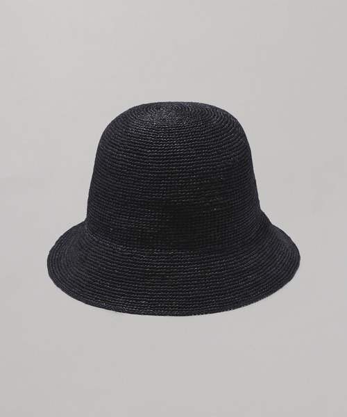CONTROL FREAK / CTFK（コントロールフリーク）の「Control Freak ラフィアバケットハット 214-120707（ハット・レディース・ブラック/ベージュ/ブラウン・FREE）」の7枚目の写真