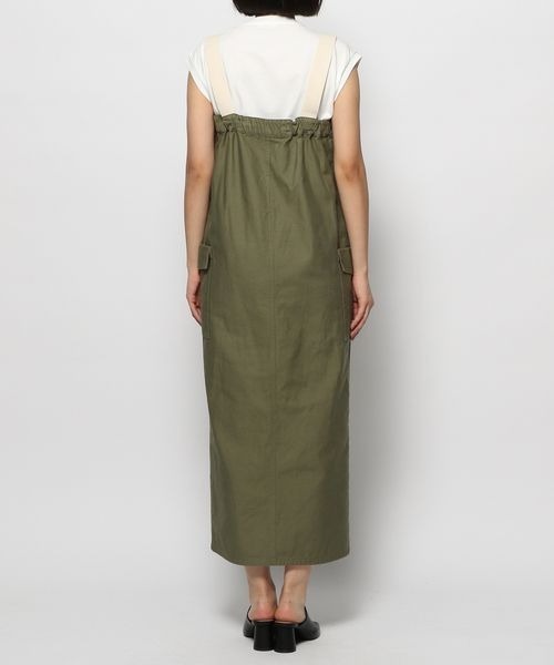 yuw（ユウ）の「ベアトップワークジャンスカ　275105（ワンピース・レディース・グリーン/ブラック/ブルー・FREE）」の12枚目の写真