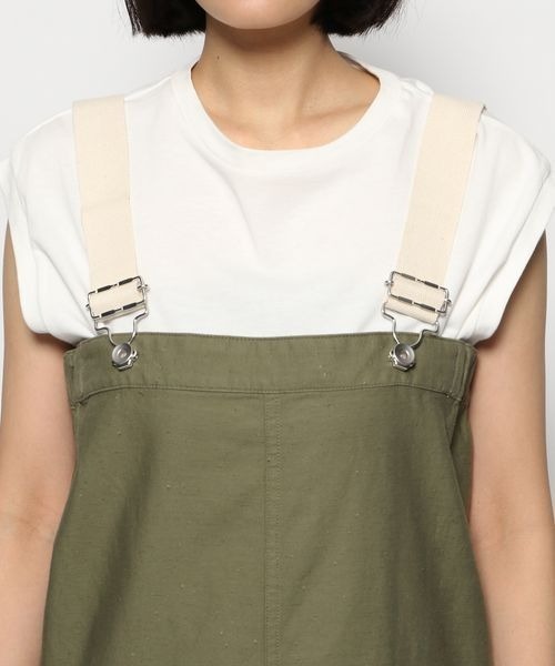 yuw（ユウ）の「ベアトップワークジャンスカ 275105（ワンピース