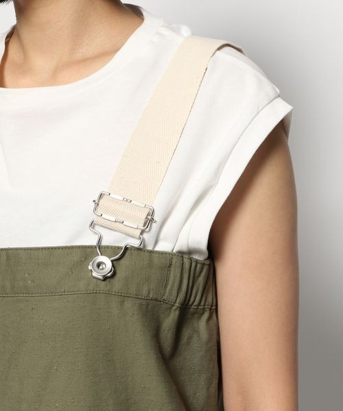 yuw（ユウ）の「ベアトップワークジャンスカ　275105（ワンピース・レディース・グリーン/ブラック/ブルー・FREE）」の11枚目の写真