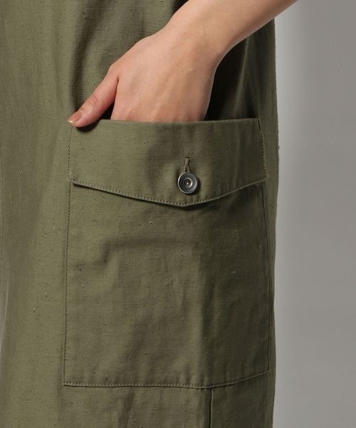 yuw（ユウ）の「ベアトップワークジャンスカ　275105（ワンピース・レディース・グリーン/ブラック/ブルー・FREE）」の6枚目の写真