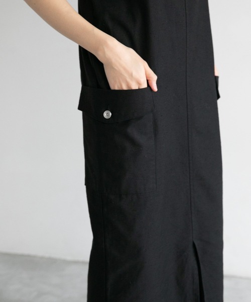 yuw（ユウ）の「ベアトップワークジャンスカ　275105（ワンピース・レディース・グリーン/ブラック/ブルー・FREE）」の20枚目の写真