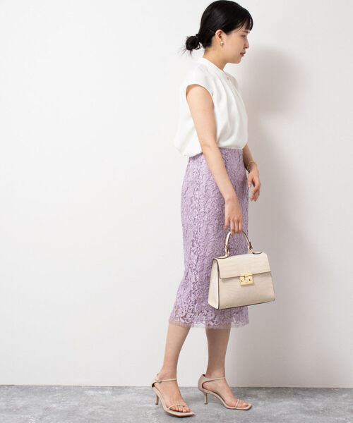 NOLLEY’S Sophi（ノーリーズソフィ）の「ジョーゼットアシメタックブラウス（シャツ/ブラウス・レディース・イエロー/オフホワイト/ホワイト系その他4・38/36）」の18枚目の写真