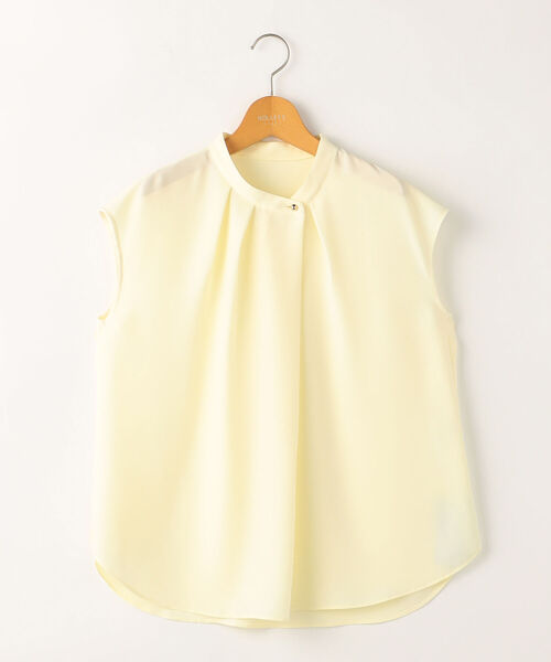 NOLLEY’S Sophi（ノーリーズソフィ）の「ジョーゼットアシメタックブラウス（シャツ/ブラウス・レディース・イエロー/オフホワイト/ホワイト系その他4・38/36）」の22枚目の写真