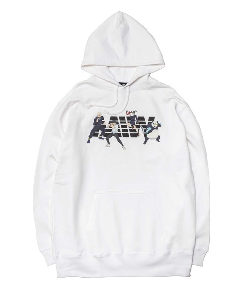 呪術廻戦(ジュジュツカイセン)の「MIW × 劇場版 呪術廻戦0 pull over hoodie sweat 狗巻棘,乙骨憂太,禪院真希,パンダ / プルオーバーフーディースウェットイヌマキトゲ、オッコツユウタ、ゼンインマキ、パンダ【SP】(パーカー・メンズ・ブラック/ホワイト・L/XL/M)」の1枚目の写真