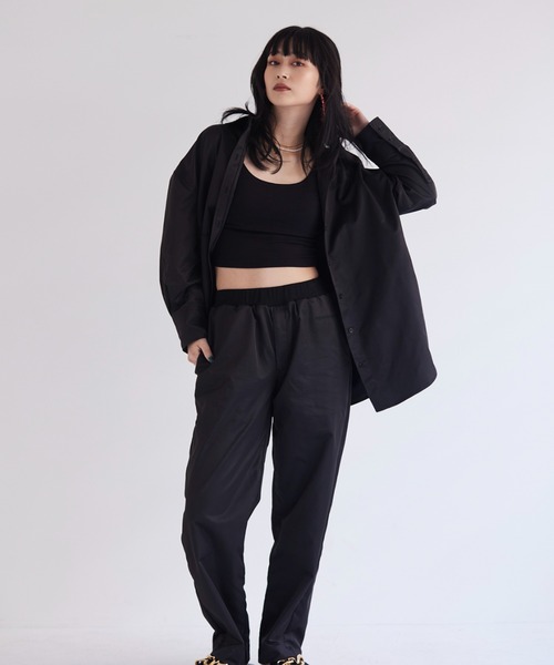 FIG&VIPER（フィグアンドバイパー）の「カーゴBIGシャツ（シャツ/ブラウス・レディース・ブラック/ベージュ/ブルー・FREE）」の5枚目の写真