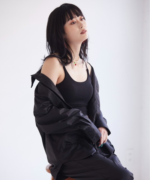 FIG&VIPER（フィグアンドバイパー）の「カーゴBIGシャツ（シャツ/ブラウス・レディース・ブラック/ベージュ/ブルー・FREE）」の19枚目の写真