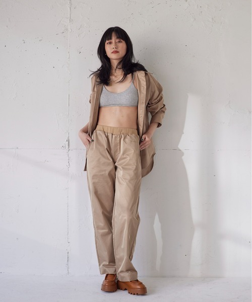 FIG&VIPER（フィグアンドバイパー）の「カーゴBIGシャツ（シャツ/ブラウス・レディース・ブラック/ベージュ/ブルー・FREE）」の8枚目の写真