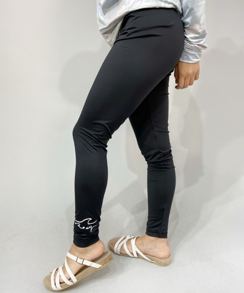 ROXY(ロキシー)の「ROXY/ロキシー 水陸両用 無地ワンポイントロゴレギンス RLY225069(スイムグッズ・レディース・ブラック/ブラック×ブルー/ホワイト系その他/ブラック×ピンク/ブラック系その他・L/M/S)」の2枚目の写真