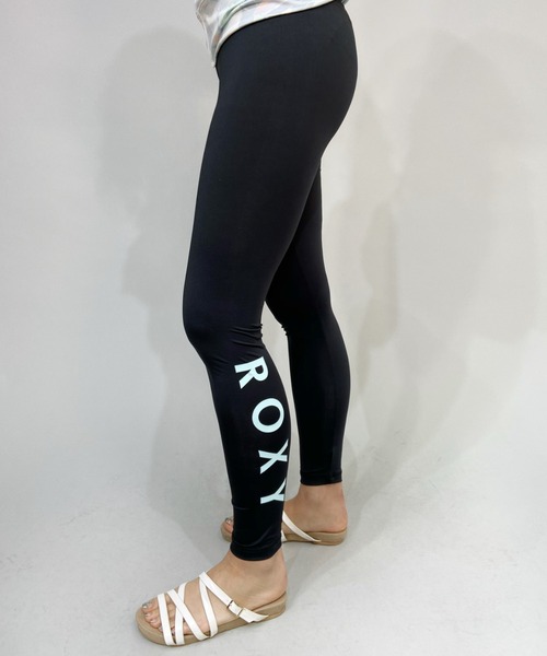 ROXY(ロキシー)の「ROXY/ロキシー 水陸両用 無地ワンポイントロゴレギンス RLY225069(スイムグッズ・レディース・ブラック/ブラック×ブルー/ホワイト系その他/ブラック×ピンク/ブラック系その他・L/M/S)」の4枚目の写真