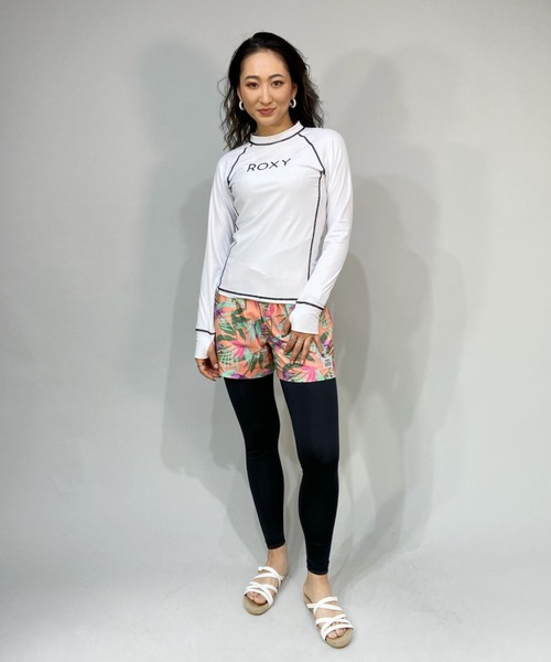 ROXY(ロキシー)の「ROXY/ロキシー 水陸両用 無地ワンポイントロゴレギンス RLY225069(スイムグッズ・レディース・ブラック/ブラック×ブルー/ホワイト系その他/ブラック×ピンク/ブラック系その他・L/M/S)」の16枚目の写真