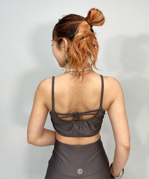 EGOIST（エゴイスト）の「EGOIST/エゴイスト  水陸両用  無地/ ニュアンス柄フィットネスブラトップ/セットアップ対応  24818（水着・レディース・ブラック/ブラウン/グリーン・11号/9号）」の15枚目の写真