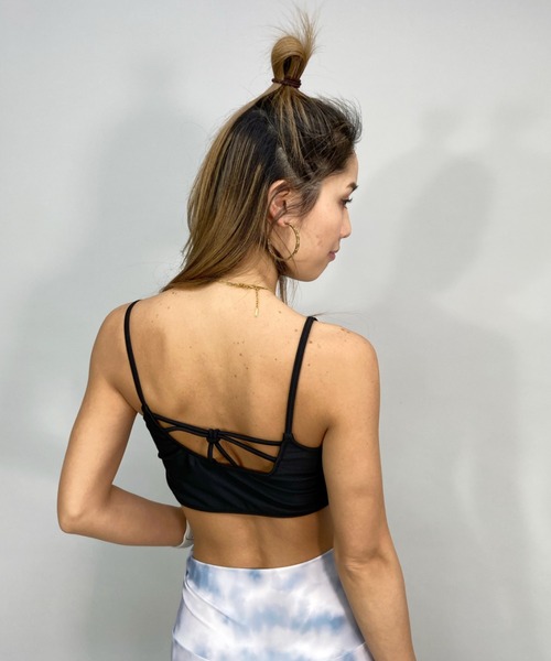 EGOIST（エゴイスト）の「EGOIST/エゴイスト  水陸両用  無地/ ニュアンス柄フィットネスブラトップ/セットアップ対応  24818（水着・レディース・ブラック/ブラウン/グリーン・11号/9号）」の7枚目の写真