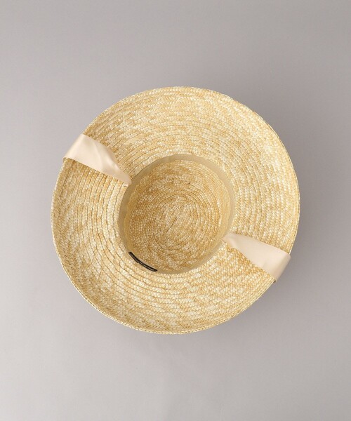 FREAK'S STORE（フリークスストア）の「【WEB限定】Benelli Montacone/ベネリ モンタコーネ　ストローリボンHAT（ハット・レディース・ブラック/ベージュ・ﾌﾘ-）」の6枚目の写真