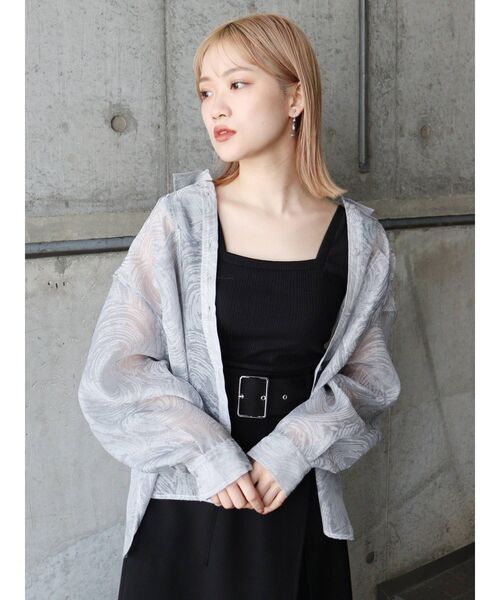 MURUA(ムルーア)の「フレンチスリーブインナータンク(タンクトップ・レディース・ホワイト/ブラック/ブルー・FREE)」の10枚目の写真