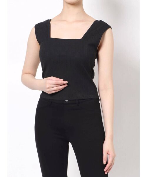 MURUA(ムルーア)の「フレンチスリーブインナータンク(タンクトップ・レディース・ホワイト/ブラック/ブルー・FREE)」の13枚目の写真