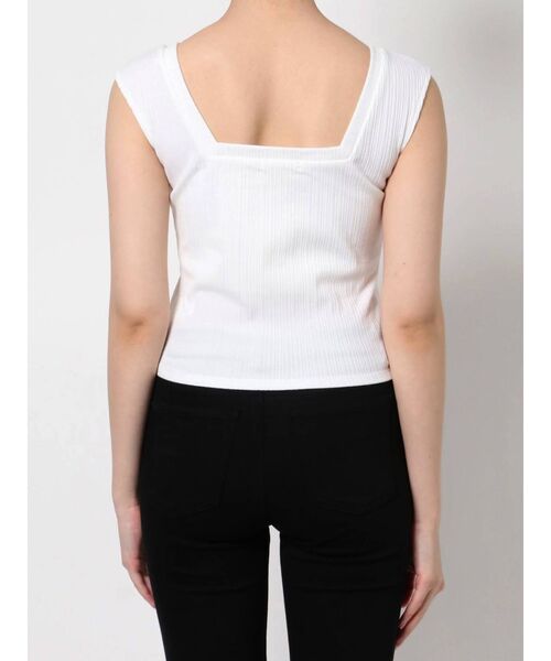 MURUA(ムルーア)の「フレンチスリーブインナータンク(タンクトップ・レディース・ホワイト/ブラック/ブルー・FREE)」の18枚目の写真