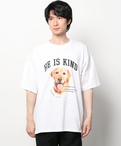 SITRY(シトリー)の「wide silhouette animal print T-shirt/ワイドシルエット アニマルプリント Tシャツ/ラグランT(Tシャツ/カットソー・メンズ・ホワイト/アッシュグレー/ブラック/グリーン/ホワイト系その他・M/L)」の16枚目の写真