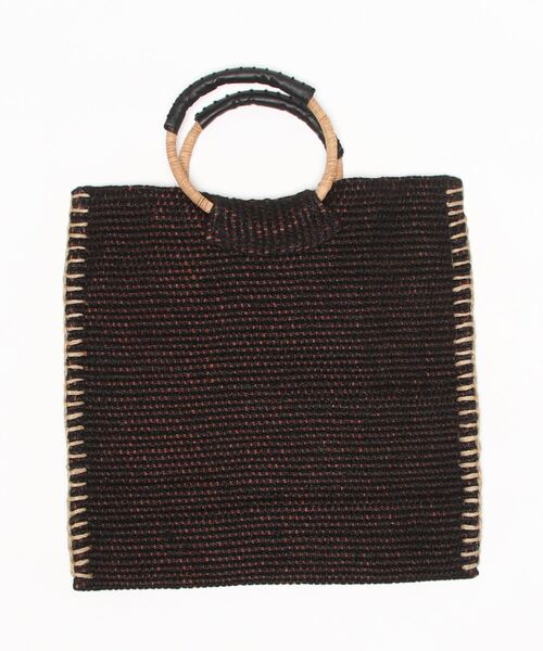 BICASH（ビカーシ）の「【BICASH/ビカーシ】ジュートバッグ/#ET-306307（トートバッグ・レディース・ブラウン/ピンク/ブラウン系その他/ブラウン系その他2/ブラック・FREE）」の2枚目の写真