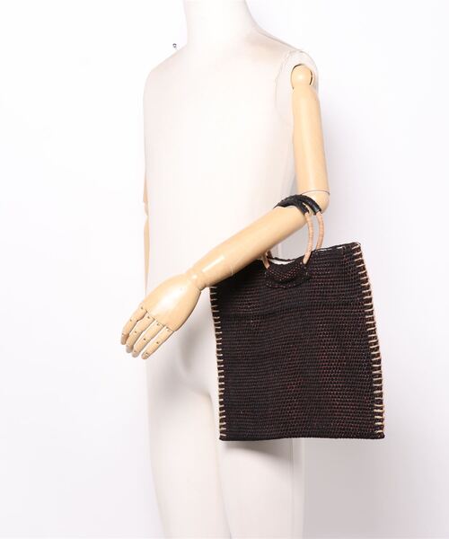 BICASH（ビカーシ）の「【BICASH/ビカーシ】ジュートバッグ/#ET-306307（トートバッグ・レディース・ブラウン/ピンク/ブラウン系その他/ブラウン系その他2/ブラック・FREE）」の9枚目の写真