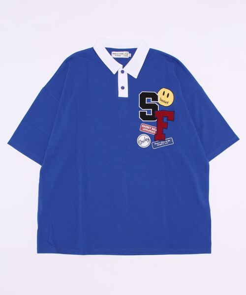 [SMILEY FACE] футболка Wappens smile polo, мужская