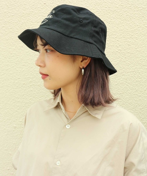 AMERICAN NEEDLE(アメリカンニードル)の「LAIDBACK / American Needle FENDER Twill Screen Bucket / アメリカンニードル フェンダーツイルスクリーンバケットハット(ハット・レディース・ブラック・S/M/L/XL)」の3枚目の写真