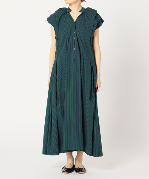 B7032■美品■IENA イエナ フレアスリーブ タック ワンピース 38 B7032□美品□IENA イエナ フレアスリーブ タック ワンピース 38