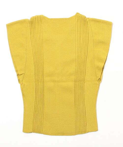 TRUDEA（トルディア）の「ランダムリブカーデ風プルオーバー（ニット/セーター・レディース・ホワイト/ネイビー/イエロー/ミント/ブルー・LARGE/MEDIUM）」の6枚目の写真