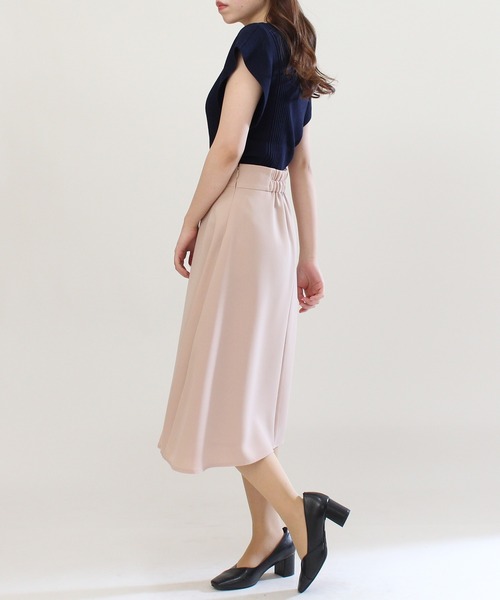 TRUDEA（トルディア）の「ランダムリブカーデ風プルオーバー（ニット/セーター・レディース・ホワイト/ネイビー/イエロー/ミント/ブルー・LARGE/MEDIUM）」の8枚目の写真