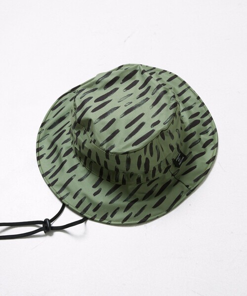 KiU（キウ）の「KiU x IZUMIDA LEE/キウ×イズミダリー 別注 3LAYLER TREK HAT（ハット・レディース・ベージュ/オリーブ・ONE SIZE）」の6枚目の写真