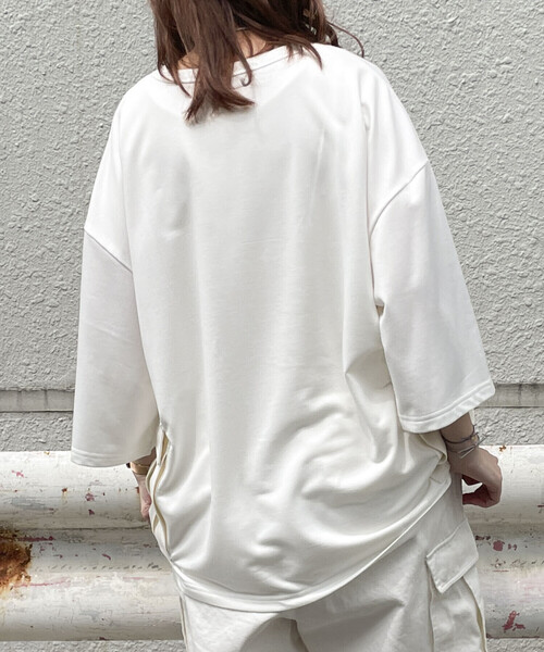 Purple&Yellow（パープルアンドイエロー）の「カーゴポケットビッグ半袖プルオーバー（Tシャツ/カットソー・メンズ・ホワイト/ブラック/グリーン/カーキ/ブルー・SMALL/MEDIUM/LARGE）」の17枚目の写真