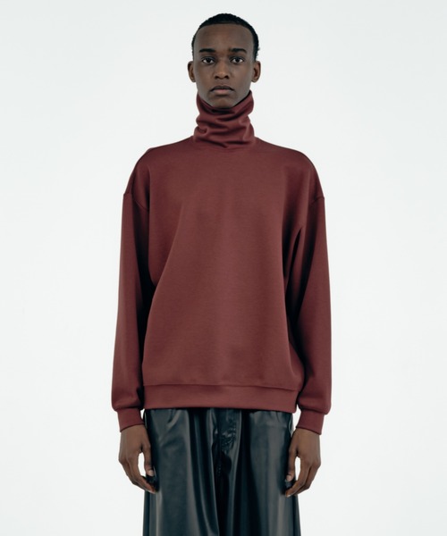 Iroquois（イロコイ）の「DUALWARM TURTLE NECK（Tシャツ/カットソー・メンズ・ブラック/ベージュ/ブラウン/ワインレッド・1/2/3）」の4枚目の写真