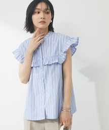 Green　Parks | スクエアフリル柄ブラウス(シャツ/ブラウス)