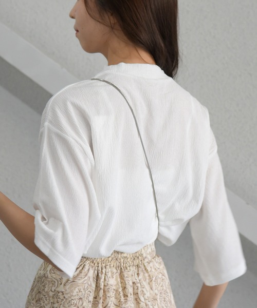 sango(sango)の「カット楊柳ハーフスリーブレイヤードトップス(Tシャツ/カットソー・レディース・ブラック/グリーン/ホワイト・FREE)」の22枚目の写真