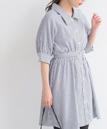 rps | ベルト付きラグラン５分袖ミニワンピース(ワンピース)