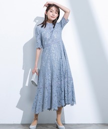 クラシカルデザイン総レースドレス