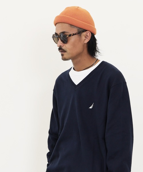 NAUTICA(ノーティカ)の「NAUTICA / ノーティカ SB1010 NAVTECH SWEATER - PERFORMANCE COTTON(ニット/セーター・メンズ・ホワイト/ブラック/ネイビー/グレー・MEDIUM/LARGE/X-LARGE/XX-LARGE)」の4枚目の写真