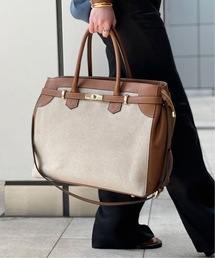 《追加》【GIANNI NOTARO CAROL J. 】別注 レザー×キャンバス トートバッグ