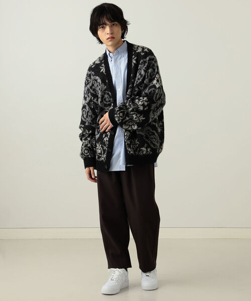 BeAMS DOT(ビームスドット)の「【WEB限定】BeAMS DOT / 幾何学柄 カーディガン(カーディガン/ボレロ・メンズ・グリーン/ブラック・LARGE/MEDIUM)」の12枚目の写真