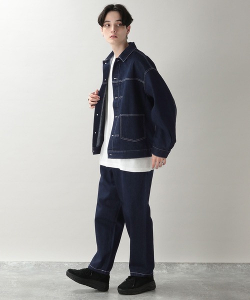 RAGEBLUE（レイジブルー）の「【WEB限定】SET-UP/セットアップデニムジャケット&イージーパンツ（セットアップ・メンズ・ブラック/ネイビー・MEDIUM/LARGE）」の16枚目の写真