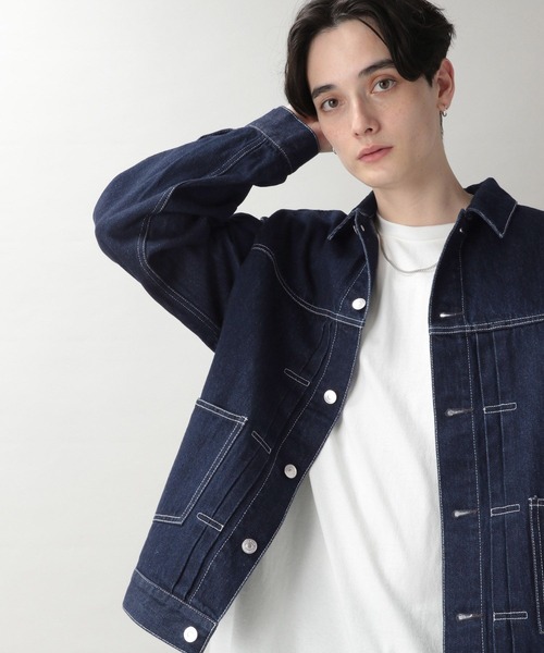 RAGEBLUE（レイジブルー）の「【WEB限定】SET-UP/セットアップデニムジャケット&イージーパンツ（セットアップ・メンズ・ブラック/ネイビー・MEDIUM/LARGE）」の15枚目の写真