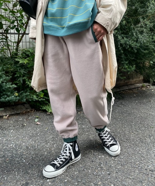 Franklin Climbing（フランクリンクライミング）の「【Franklin Climbing/フランクリンクライミング 】カスケードフリースパンツ（スウェットパンツ・メンズ・オフホワイト/ブルー・MEDIUM/LARGE）」の2枚目の写真