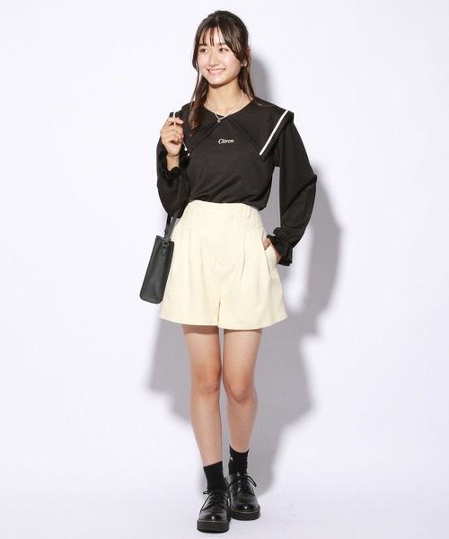 repipi armario(レピピ アルマリオ)の「ハイウエストタックキュロット(その他パンツ・キッズ・ブラック/アイボリー/モカ・SMALL/MEDIUM/LARGE)」の18枚目の写真