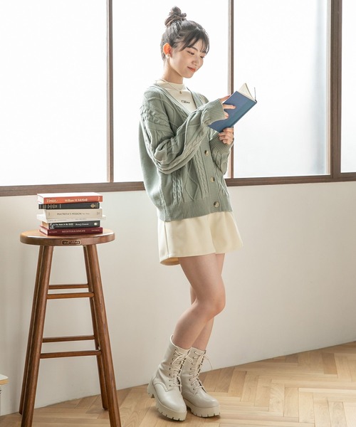 repipi armario(レピピ アルマリオ)の「ハイウエストタックキュロット(その他パンツ・キッズ・ブラック/アイボリー/モカ・SMALL/MEDIUM/LARGE)」の21枚目の写真