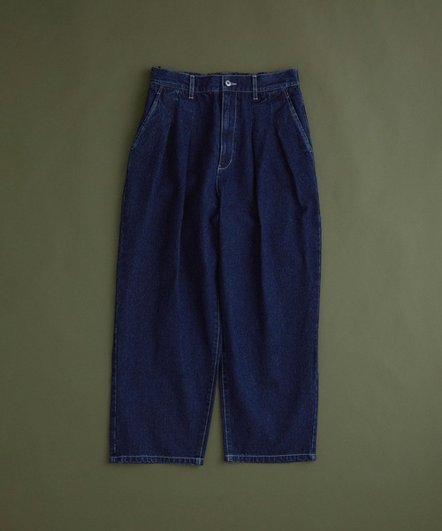 JUNRED(ジュンレッド)の「ヴィンテージデニムワイドタックパンツ(デニムパンツ・メンズ・ブラック/サックスブルー・L/S/M)」の16枚目の写真