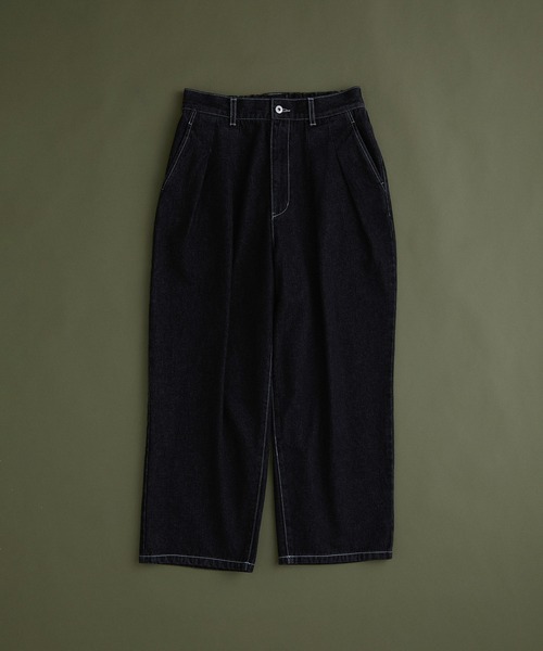 JUNRED(ジュンレッド)の「ヴィンテージデニムワイドタックパンツ(デニムパンツ・メンズ・ブラック/サックスブルー・L/S/M)」の17枚目の写真