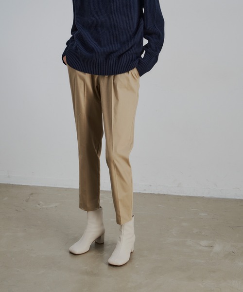 CEL ANSWER（シーイーエルアンサー）の「ハイウエストデザインコットンパンツ（その他パンツ・レディース・ネイビー/ベージュ・FREE）」の10枚目の写真