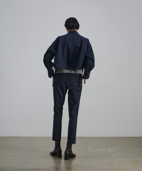 CEL ANSWER（シーイーエルアンサー）の「ハイウエストデザインコットンパンツ（その他パンツ・レディース・ネイビー/ベージュ・FREE）」の4枚目の写真